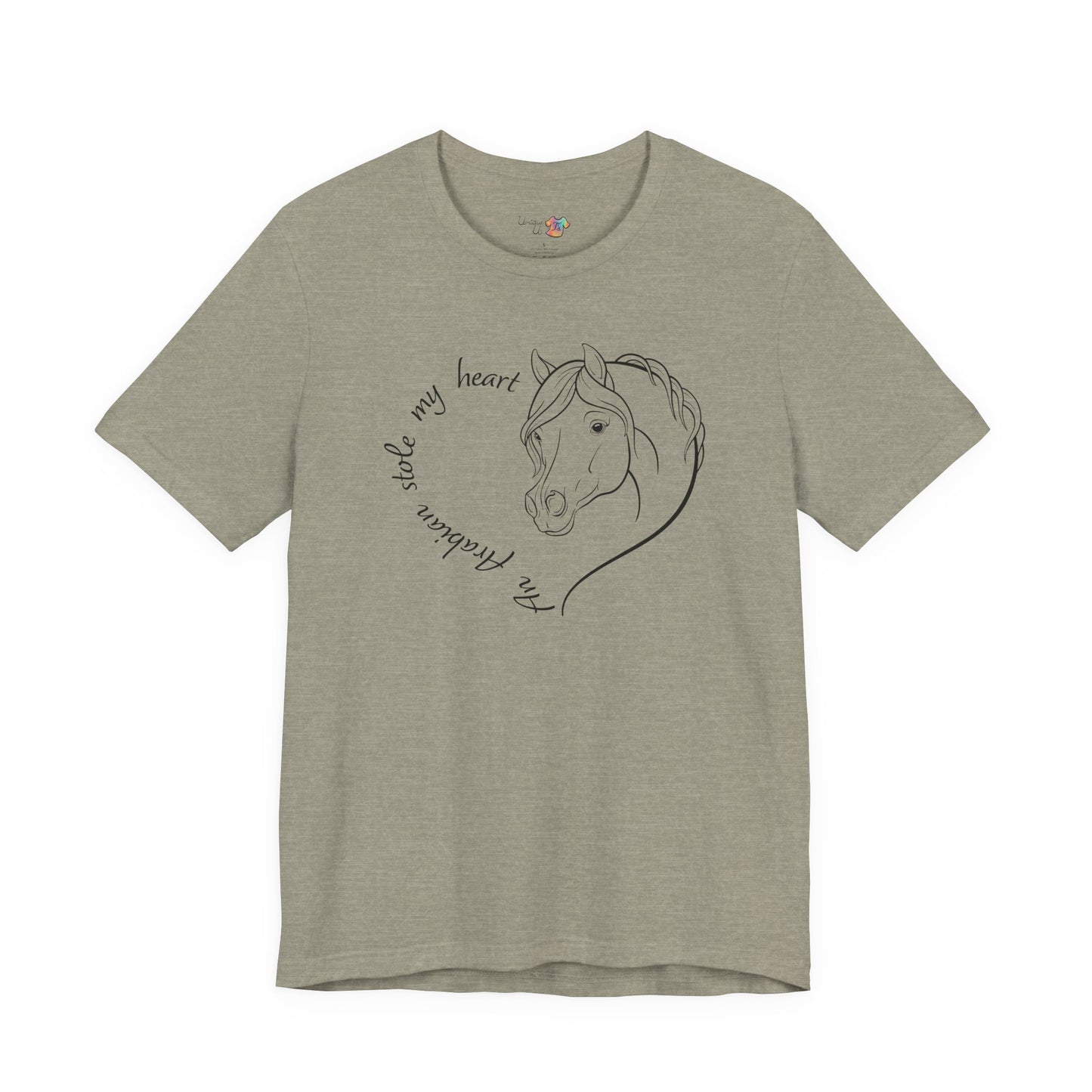 An Arabian Stole My Heart T-Shirt | Cute Arabian Horse Lover Gift, Equestrian Tee
