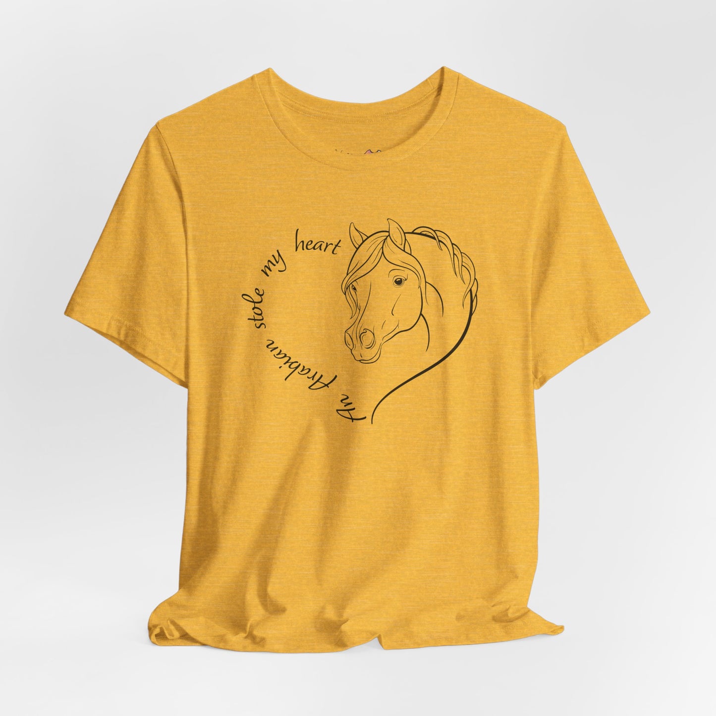 An Arabian Stole My Heart T-Shirt | Cute Arabian Horse Lover Gift, Equestrian Tee