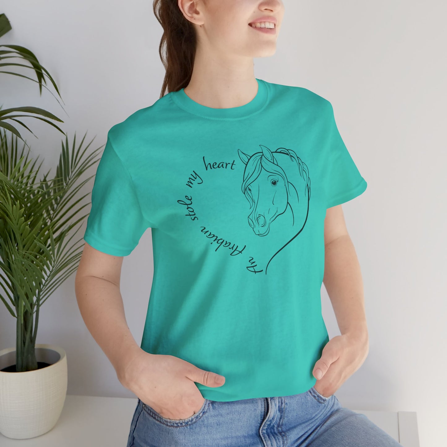 An Arabian Stole My Heart T-Shirt | Cute Arabian Horse Lover Gift, Equestrian Tee