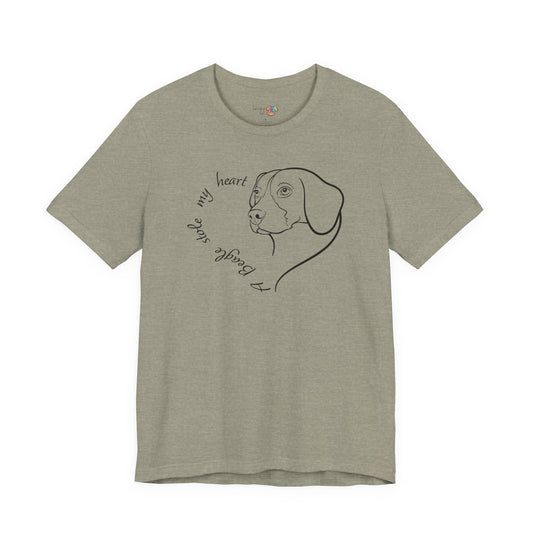 A Beagle Stole My Heart T-Shirt | Cute Beagle Dog Lover Gift, Beagle Tee