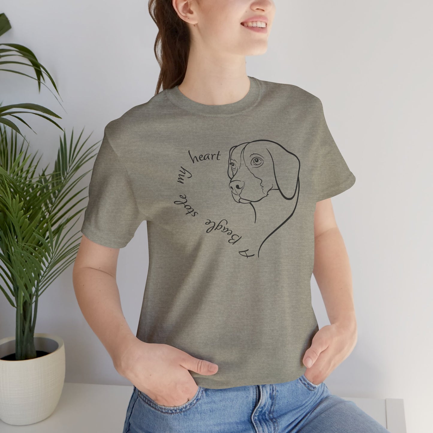 A Beagle Stole My Heart T-Shirt | Cute Beagle Dog Lover Gift, Beagle Tee