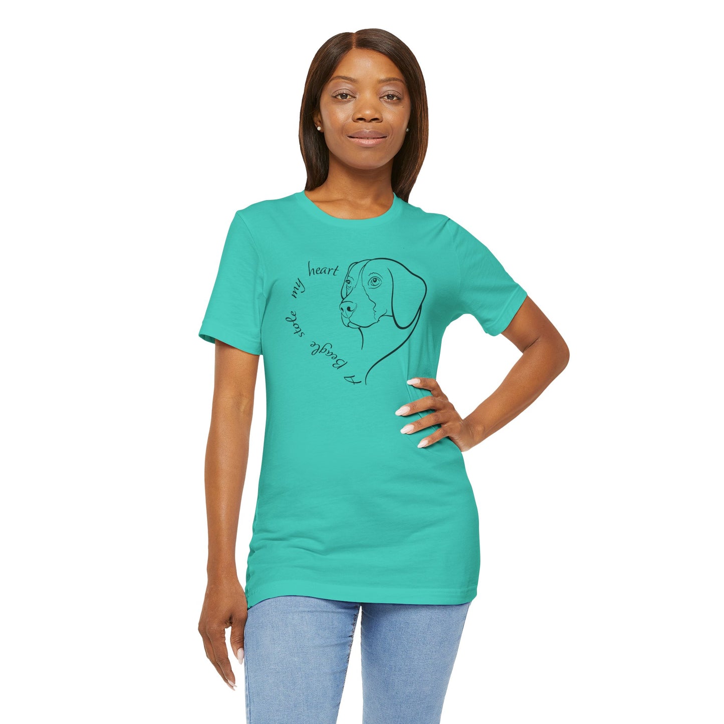 A Beagle Stole My Heart T-Shirt | Cute Beagle Dog Lover Gift, Beagle Tee