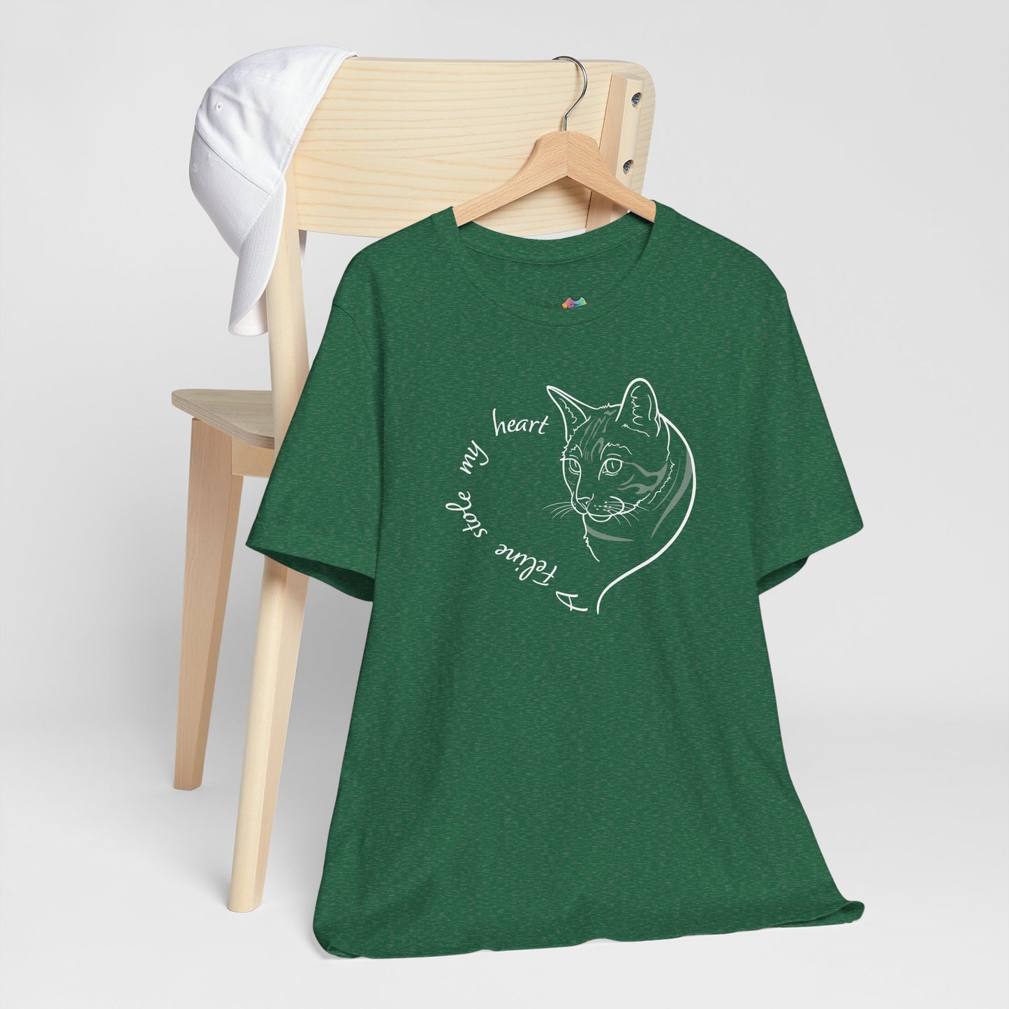 A Feline Stole My Heart-1 T-Shirt | Cute Cat Lover Gift, Cat Tee