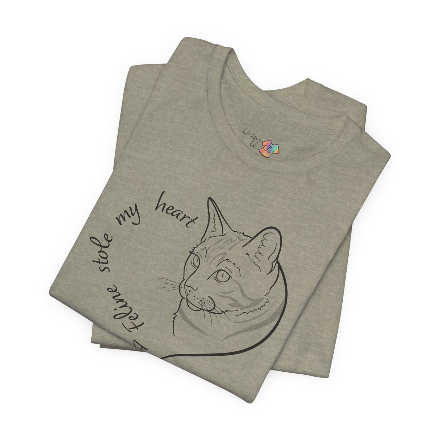 A Feline Stole My Heart-1 T-Shirt | Cute Cat Lover Gift, Cat Tee