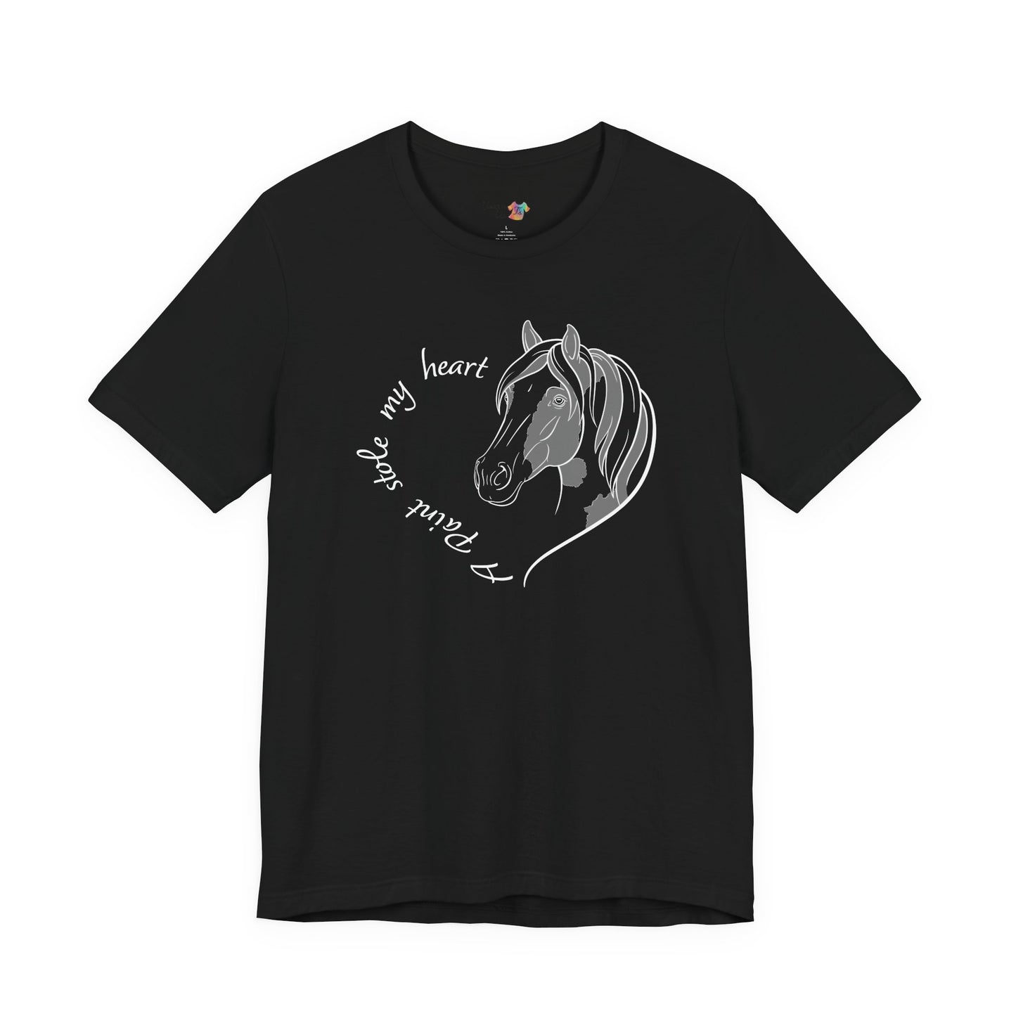 A Paint Stole My Heart T-Shirt | Cute Paint Horse Lover Gift, Equestrian Tee