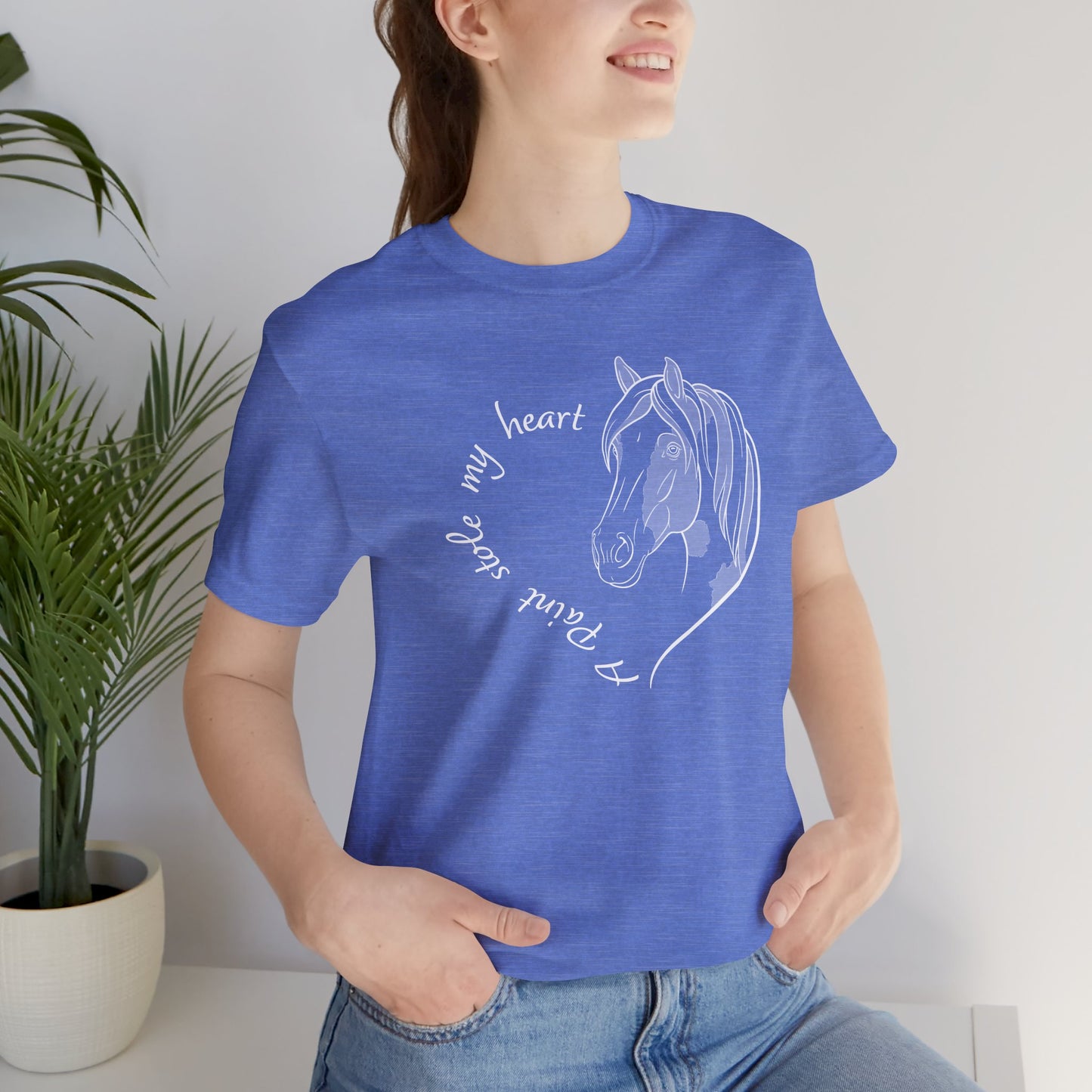 A Paint Stole My Heart T-Shirt | Cute Paint Horse Lover Gift, Equestrian Tee