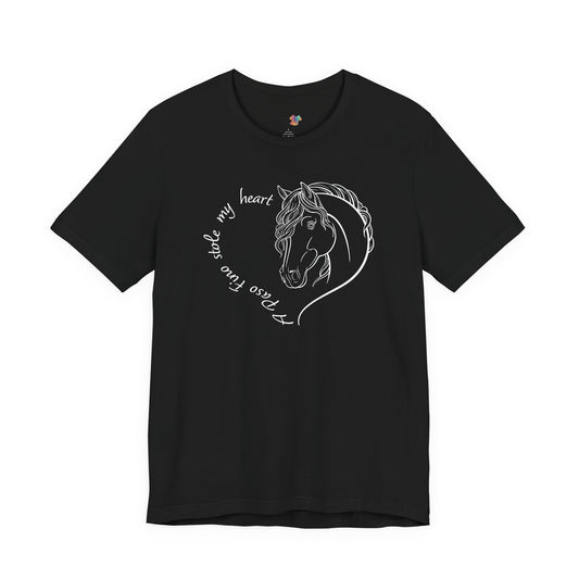 A Paso Fino Stole My Heart T-Shirt | Cute Paso Fino Horse Lover Gift, Equestrian Tee