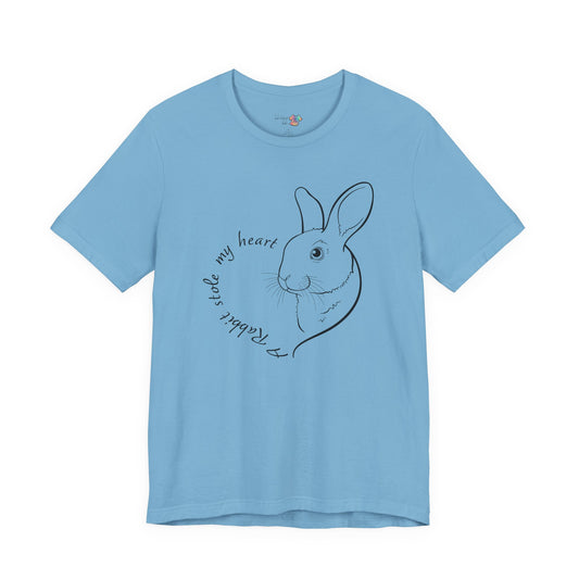 A Rabbit Stole My Heart T-Shirt | Cute Bunny Lover Gift, Rabbit Tee
