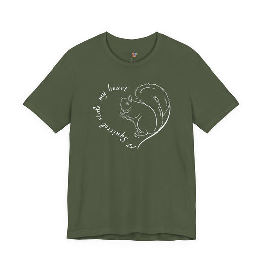 A Squirrel Stole My Heart T-Shirt | Cute Squirrel Lover Gift, Squirrel Tee