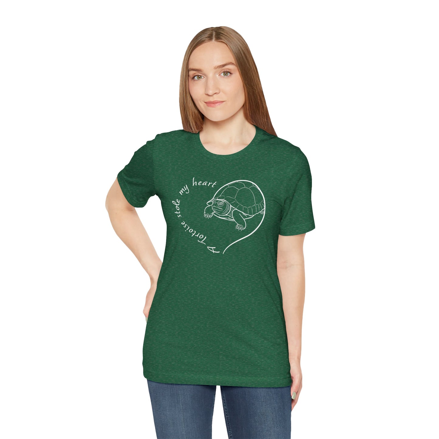 A Tortoise Stole My Heart T-Shirt | Cute Turtle Lover Gift, Turtle Tee