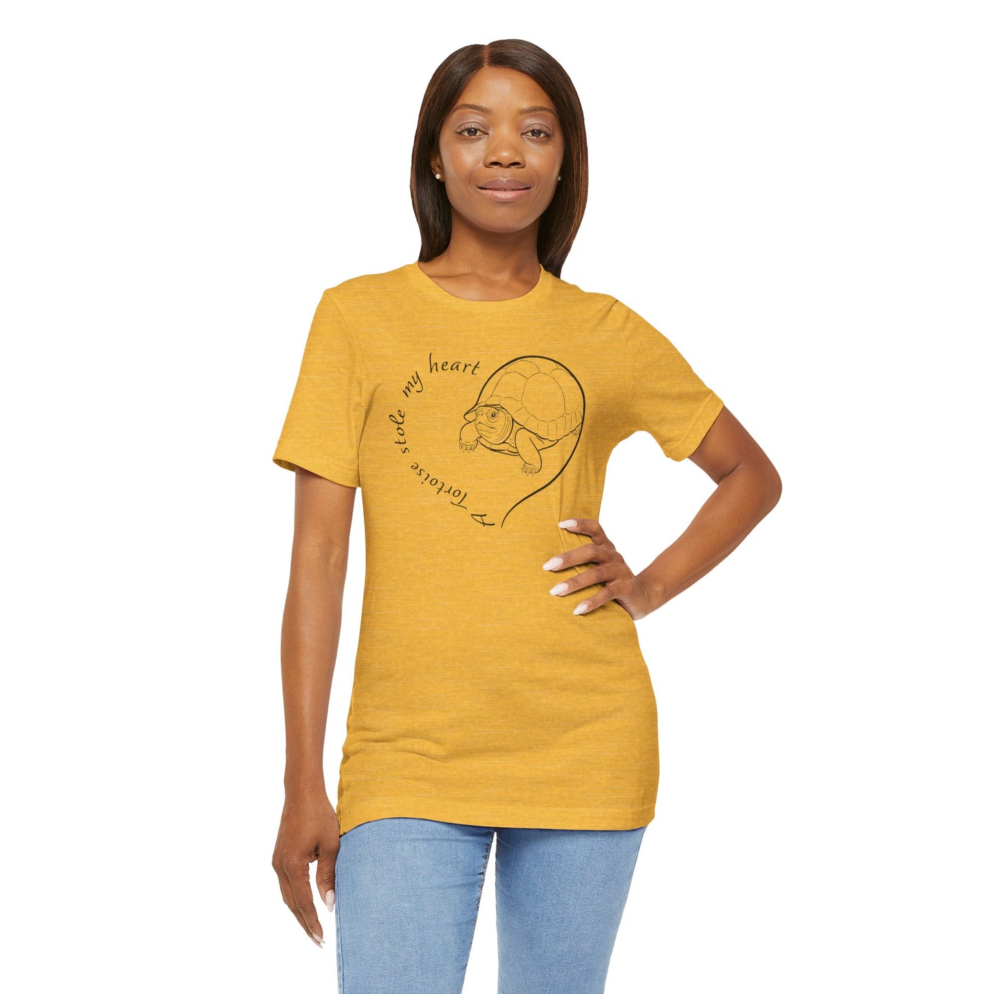 A Tortoise Stole My Heart T-Shirt | Cute Turtle Lover Gift, Turtle Tee